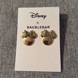 NWT Disney x BaubleBar Minnie Mouse Earrings